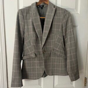 Express Grey Plaid Blazer